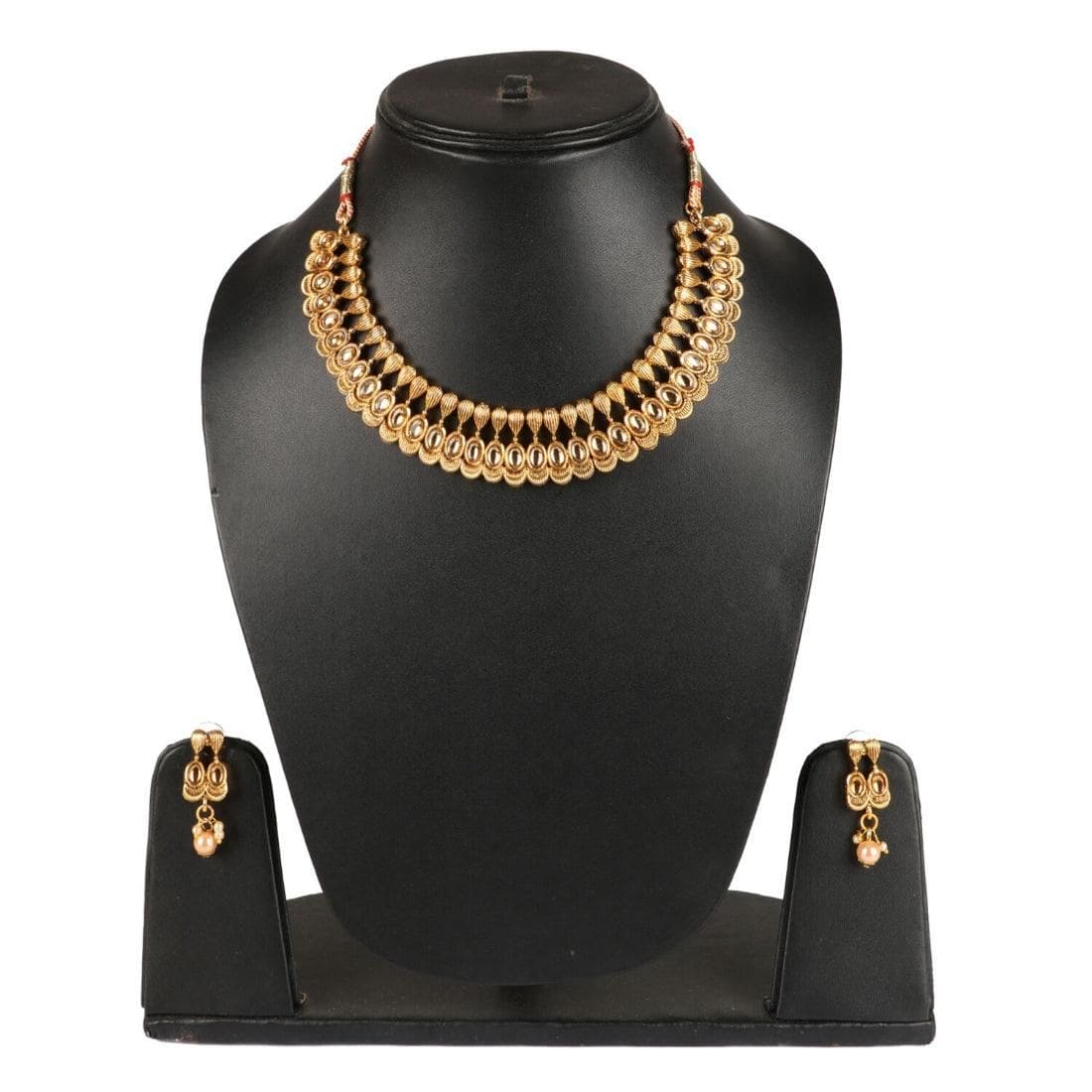 Elegant Inspired Traditional Gold Plated Necklace - Fizzibyizzicommerce