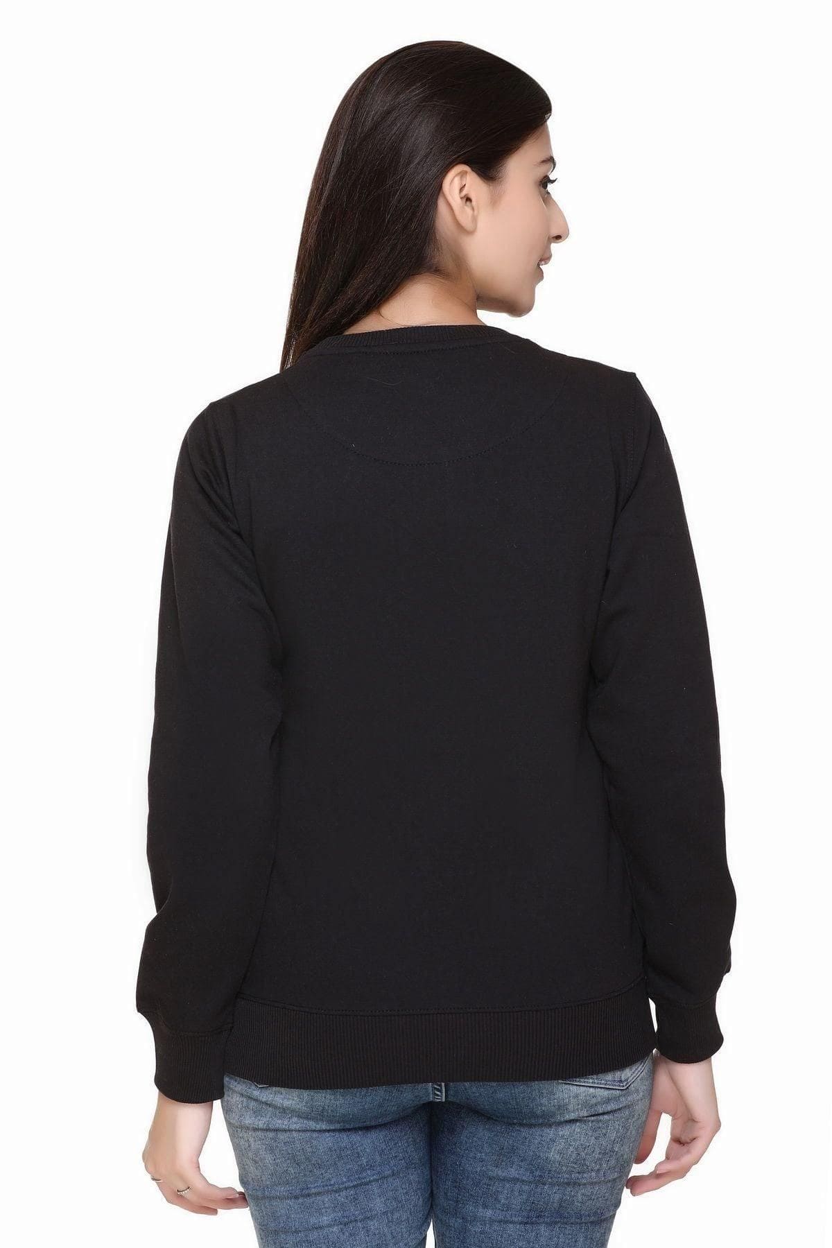 Women's Cotton Fleece Printed Sweatshirts - Fizzibyizzi