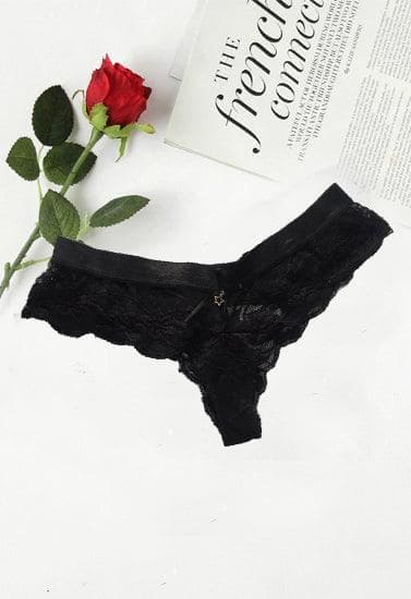 BODY Black Ruched Booty Cheeky Lace Hipster - Fizzibyizzicommerce
